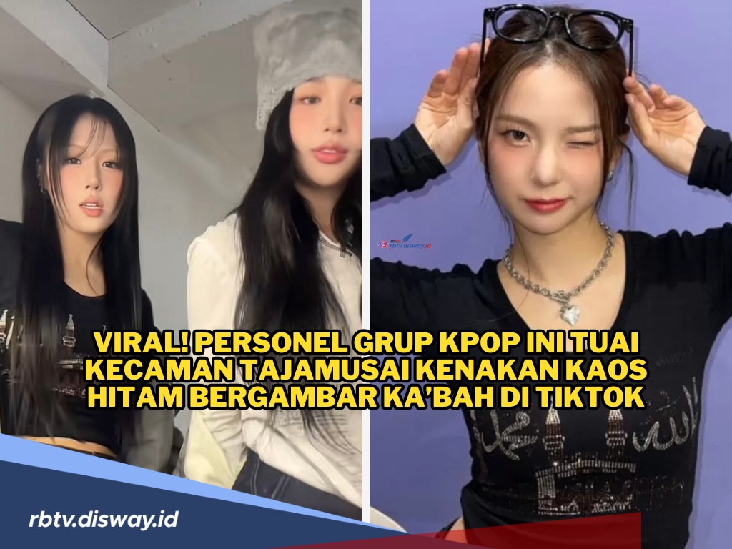 Personel Grup KPop Ini Tuai Kecaman Karena Pakai Kaos Hitam Bergambar Ka’bah di Tiktok