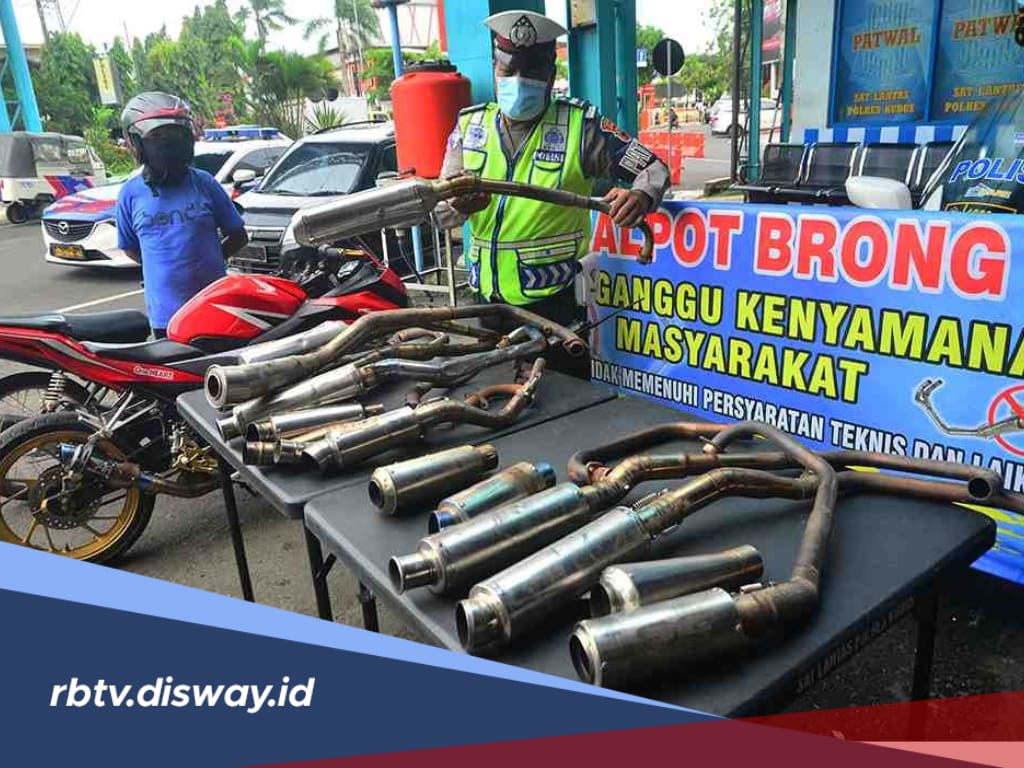 Knalpot Racing dan Brong Jadi Sasaran Razia Operasi Zebra 2024, Segini Biaya Dendanya Jika Kena Tilang