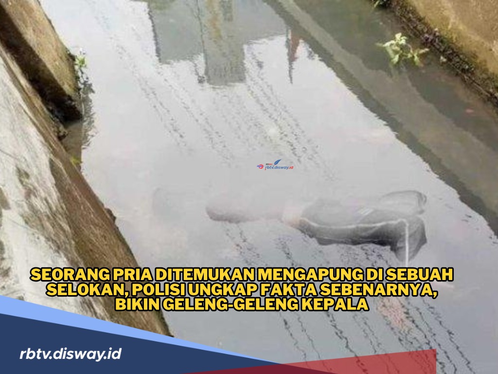 Bikin Heboh, Pria Dalam Selokan Jalan Pahlawan Semarang Ini Diduga Mayat