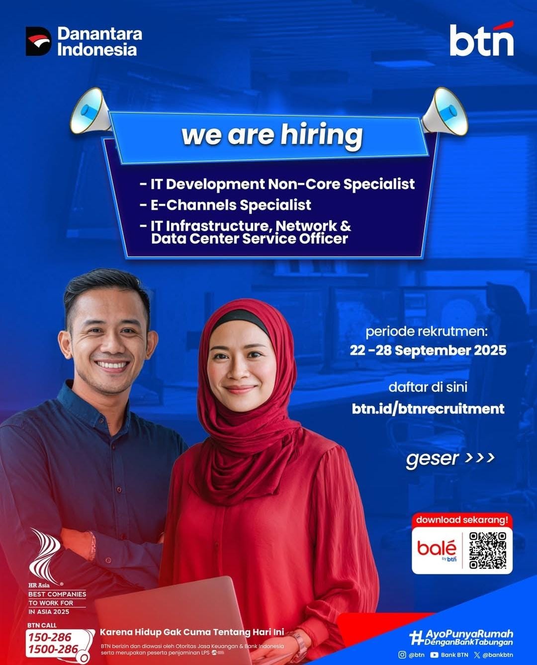 Link Pendaftaran Lowongan Kerja BTN 2025, Peluang Kerja di Bank BUMN