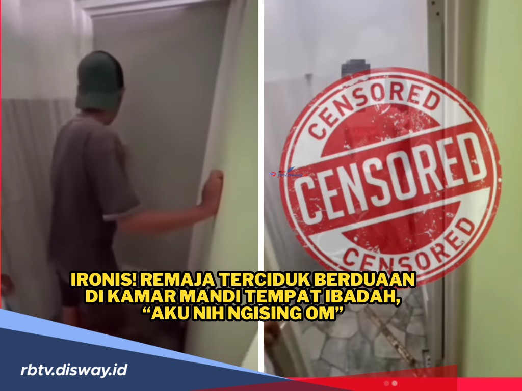 Aku Nih Ngising Om, Sejoli Diduga Mesum Digerebek Berduan Dalam Kamar Mandi Masjid