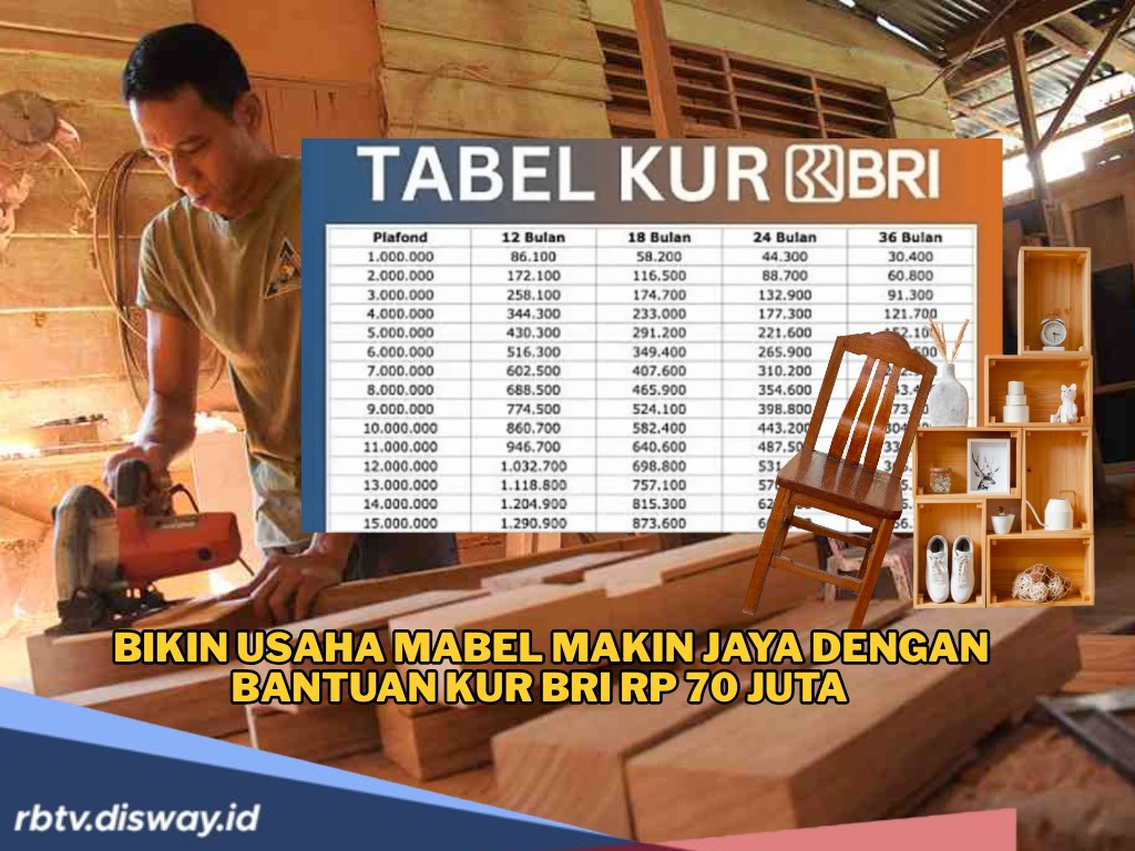 Pinjaman KUR KUR BRI Rp 70 Juta, Usaha Furniture Keliling Jadi Toko Mabel 