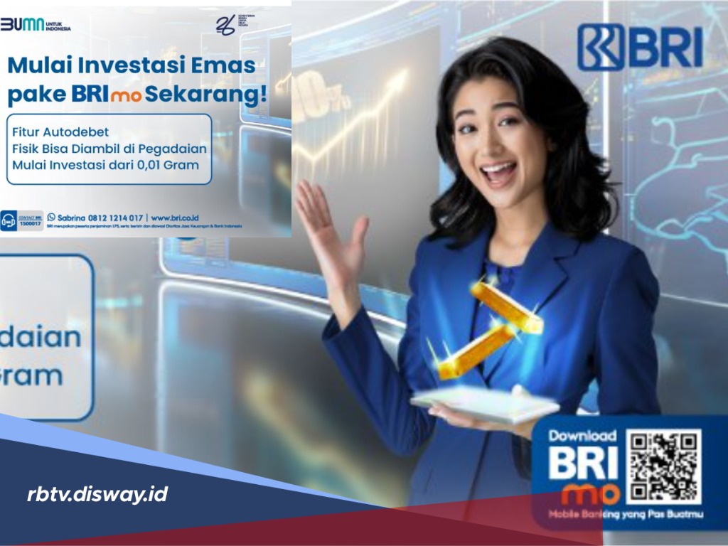 Sekarang Bisa Investasi Emas Lewat BRImo, Tinggal Tap Semua Beres
