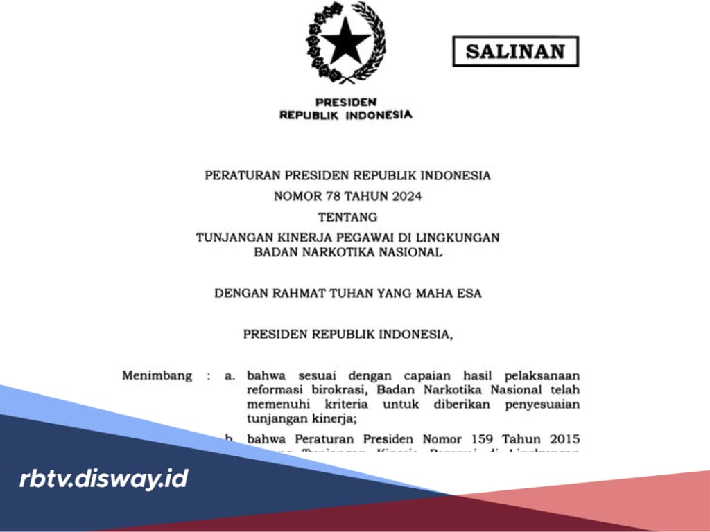 Nih! Daftar Tukin Pegawai BNN 2024 Setelah Resmi Naik, Terendah Segini