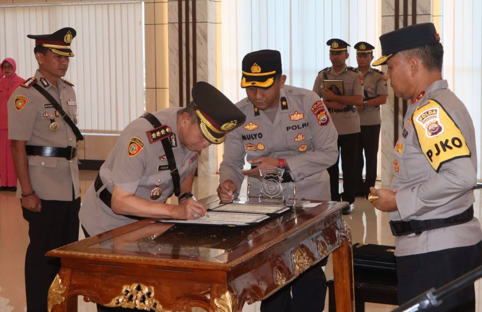 Kapolda Bengkulu Pimpin Sertijab dan Pelantikan Pejabat Utama Polda Bengkulu