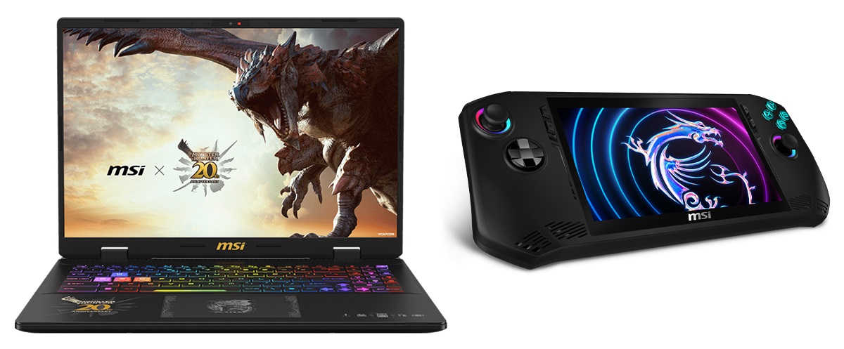 Perangkat Genggam Gaming MSI Claw dan Laptop Gaming Crosshair 16 HX Monster Hunter Edition Meluncur di Pasar 