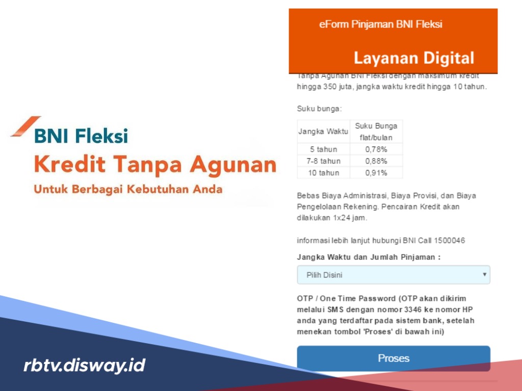 Cicilan BNI Fleksi Aktif Lewat Gaji Per Bulan, Pinjaman Rp 100 Juta Segini Angsuran per Bulannya