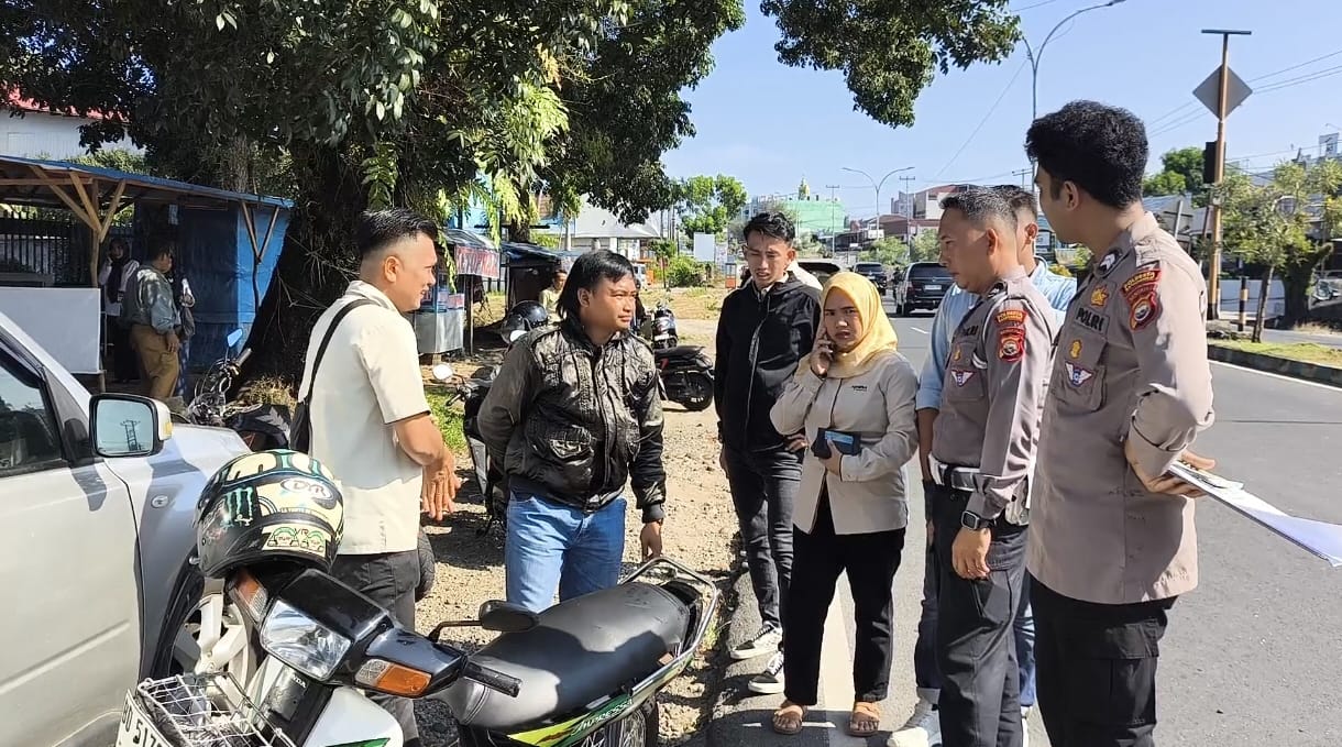  Tabrakan Beruntun Depan Dishub, Agya Dihantam Nissan Gara-gara Motor