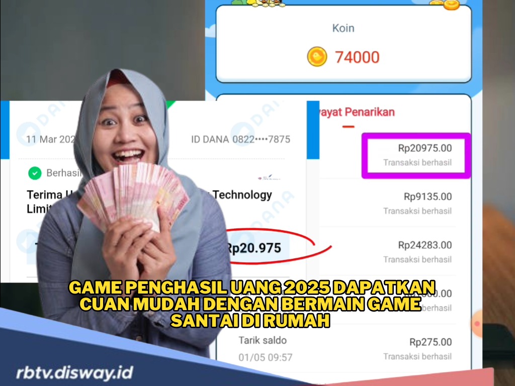 Yuk Mainkan! Ini Game Penghasil Uang 2025 Dapatkan Cuan Mudah dengan Bermain Game Santai di Rumah