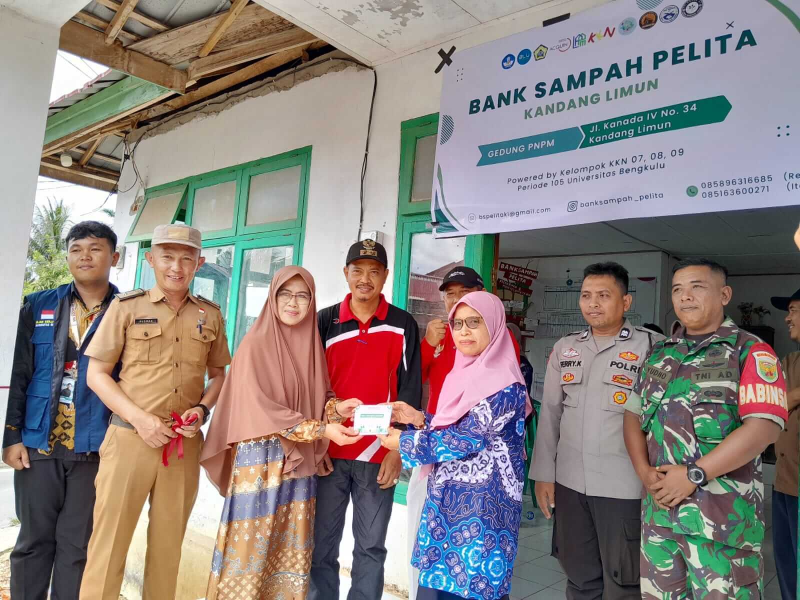Peluncuran Bank Sampah Hasil Kolaborasi Pemerintah Kota Bengkulu dan Mahasiswa KKN Universitas Bengkulu