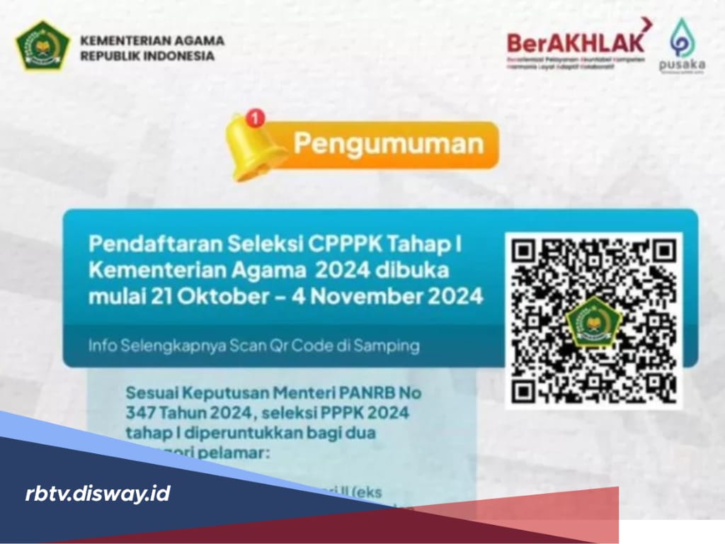 Tersisa Waktu 4 Hari Lagi, Ini Link dan Tata Cara Pemilihan Formasi PPPK Kemenag 2024