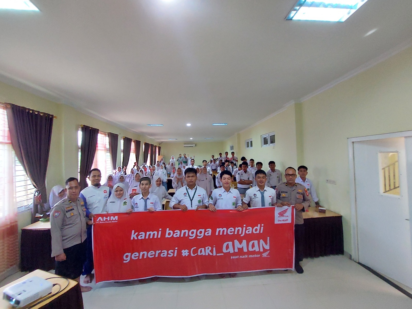 Kampanye Keselamatan Berkendara, Astra Motor Bengkulu Gelar Safety Riding Education di MAN 2 Kota