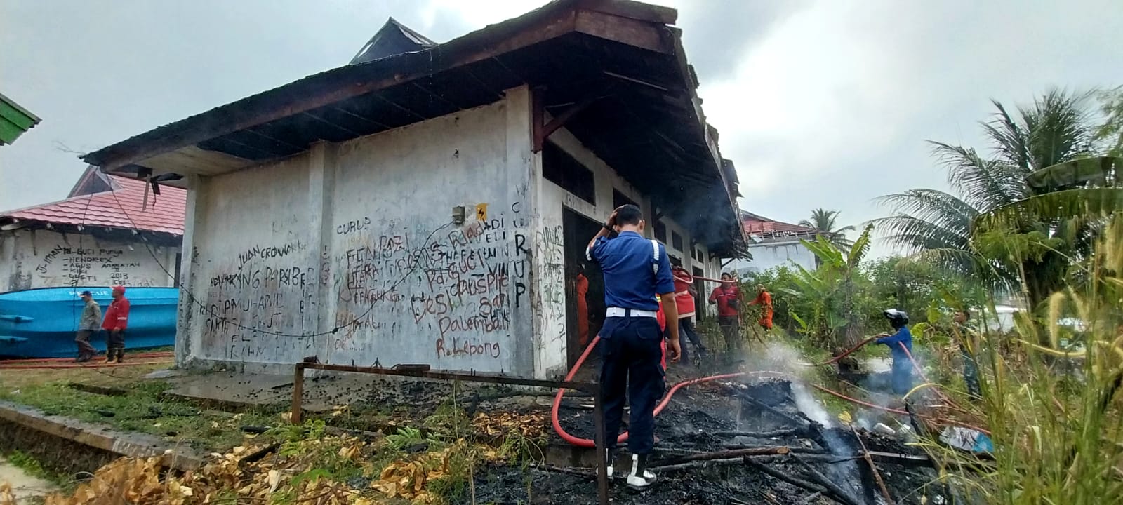Bangunan Panti Sosial Hangus, Api Bersumber Dari Sampah Terbakar 