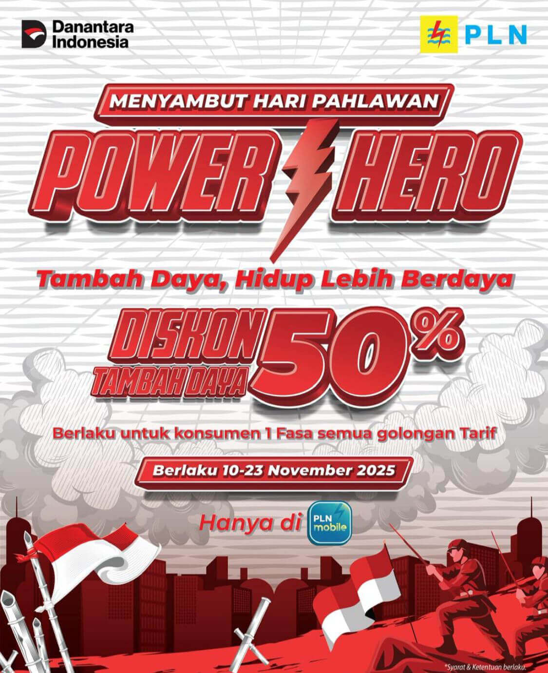 Catat Tanggalnya, Ini Periode Diskon 50% Tambah Daya Listrik  