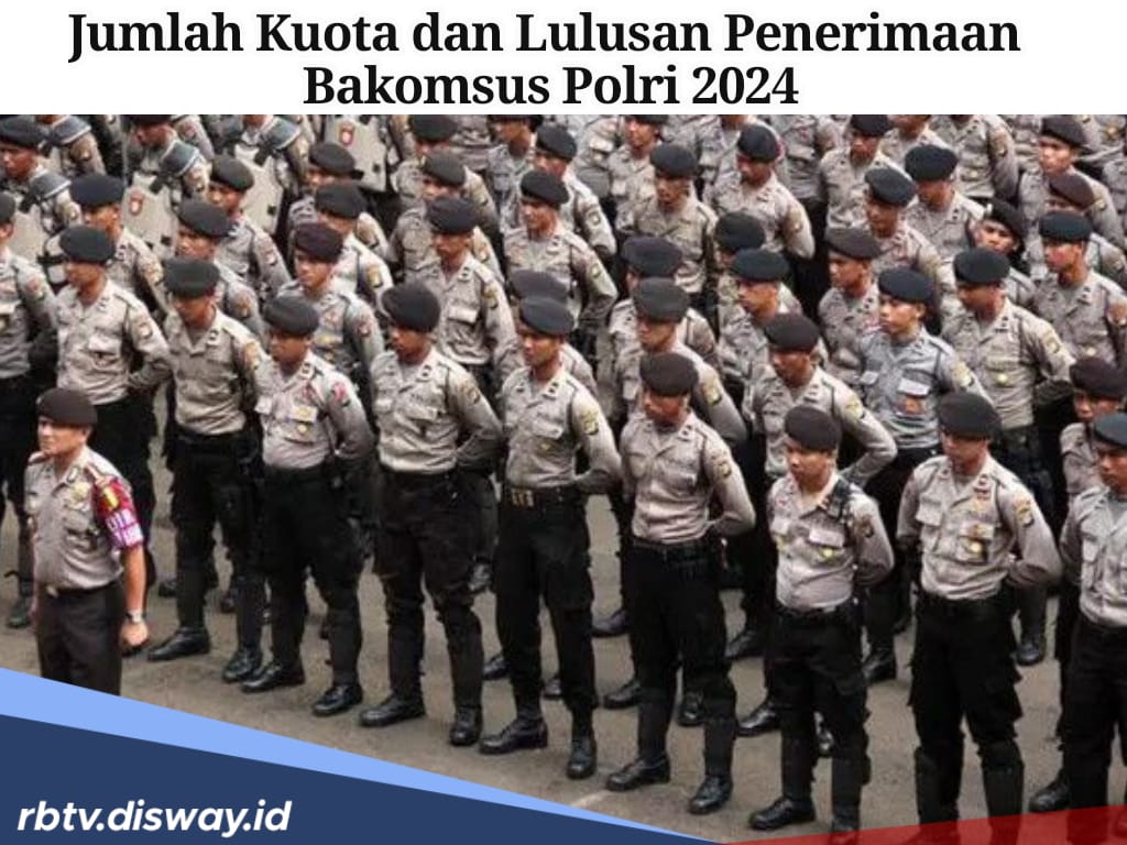 Jumlah Kuota dan Lulusan Penerimaan Bakomsus Polri 2024