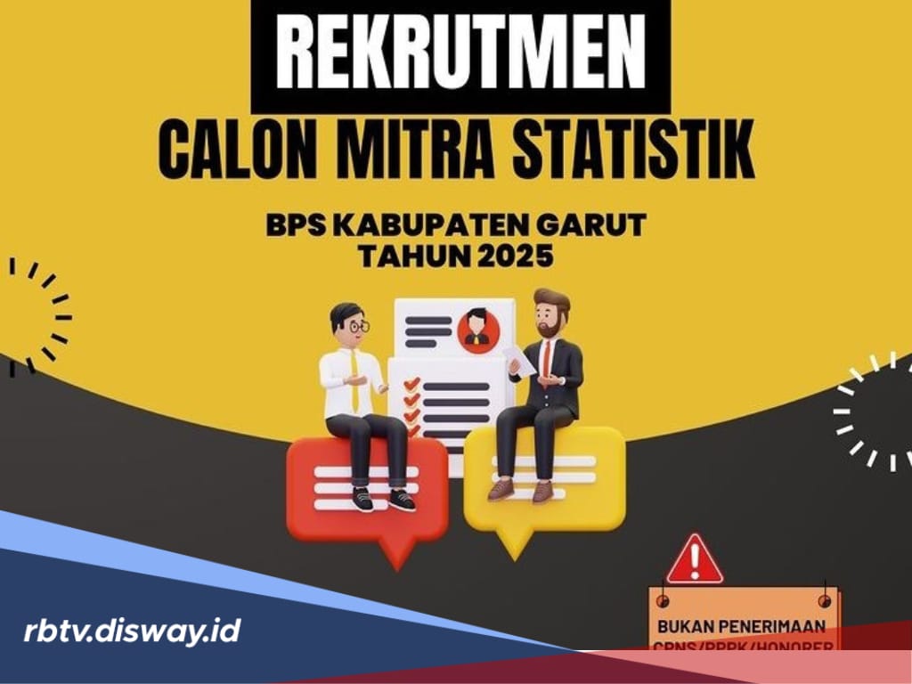 BPS Buka Rekrutmen Calon Mitra Statistik 2025 Garut, Ini Jadwal Pendaftaran dan Syarat Ketentuannya