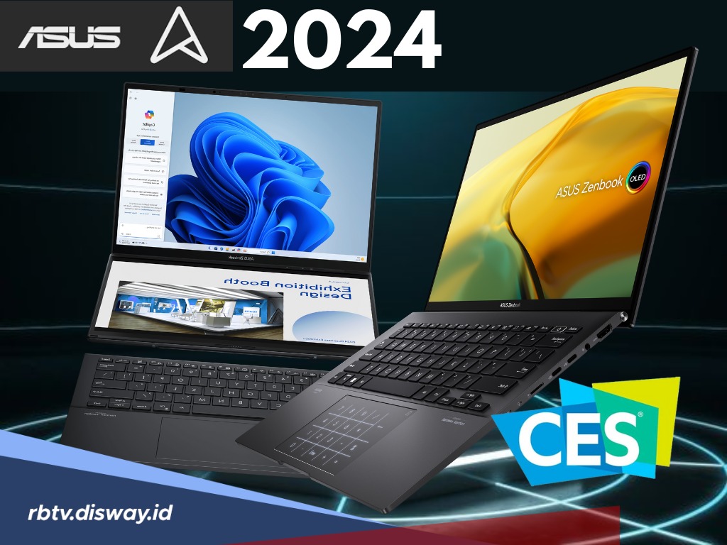 Laptop Asus Zenbook Duo dan Zenbook 14 OLED jadi Unggulan di CES 2024, Penasaran dengan Spesifikasinya