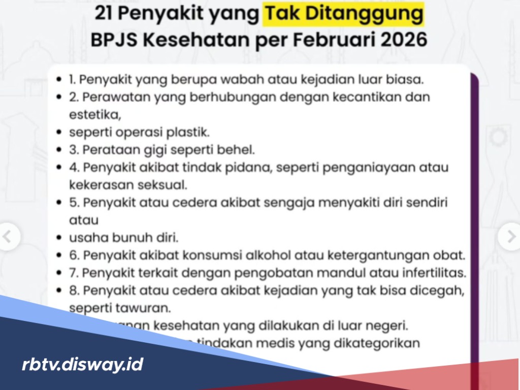 Catat! 21 Daftar Penyakit yang Tidak Lagi Ditanggung BPJS Kesehatan Mulai Januari 2026