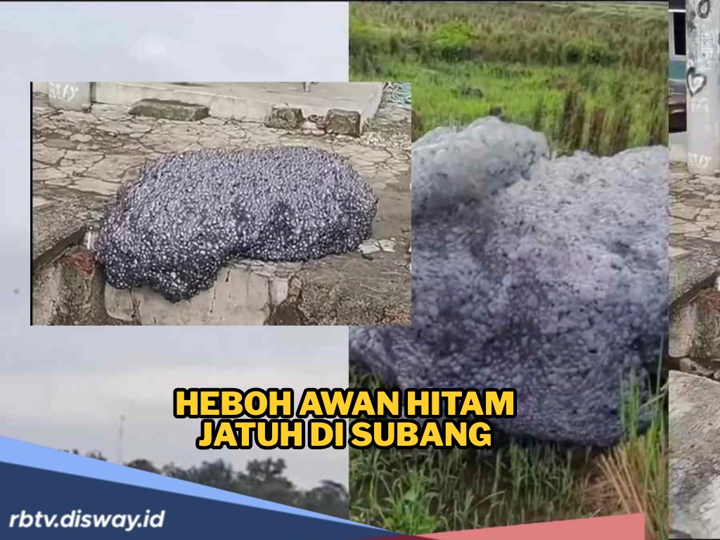 Aneh tapi Nyata, Fenomena Awan Hitam Melayang di Langit Subang Bikin Warga Panik 