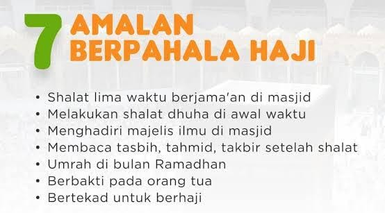 Masya Allah, Ini 7 Amalan yang Pahalanya Setara Haji dan Umrah, Salah Satunya Berbakti Kepada Orang Tua