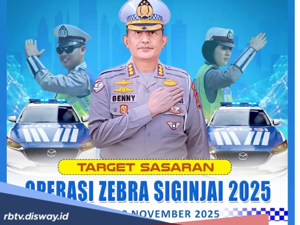 Digelar Dua Pekan, Ini Titik Lokasi Razia Operasi Zebra Siginjai 2025
