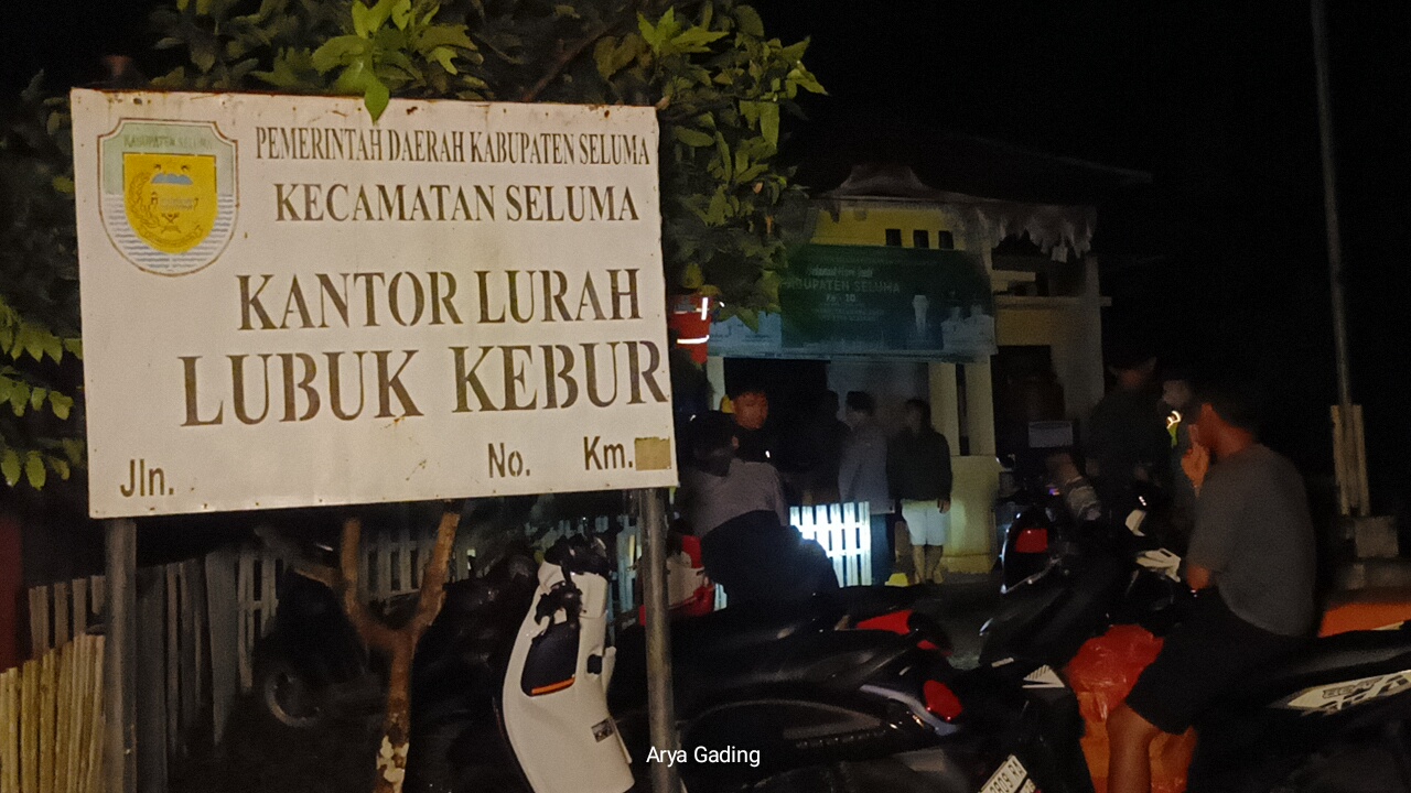 Kantor Lurah Lubuk Kebur Terbakar, Awalnya Suasana Sunyi dan Gelap Gulita