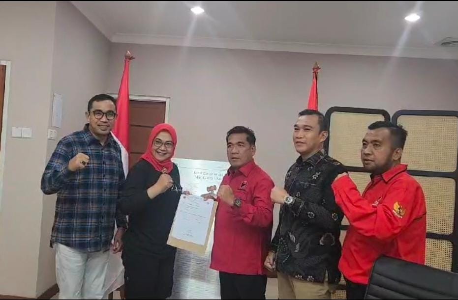 Pilkada Kepahiang, Nata-Hafiz Terima Surat Tugas dari PDI Perjuangan 