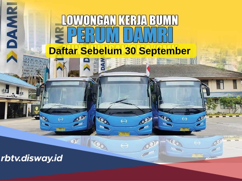 Loker Perum Damri Terbaru, Syarat Usia Maksimal 35 Tahun, Daftar Sebelum 30 September 2024!