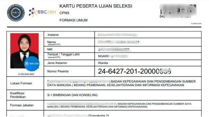 Berapa Ukuran Kartu Tes SKD CPNS 2024? Berikut Tata Tertib Pelaksanaan SKD dan Sanksinya