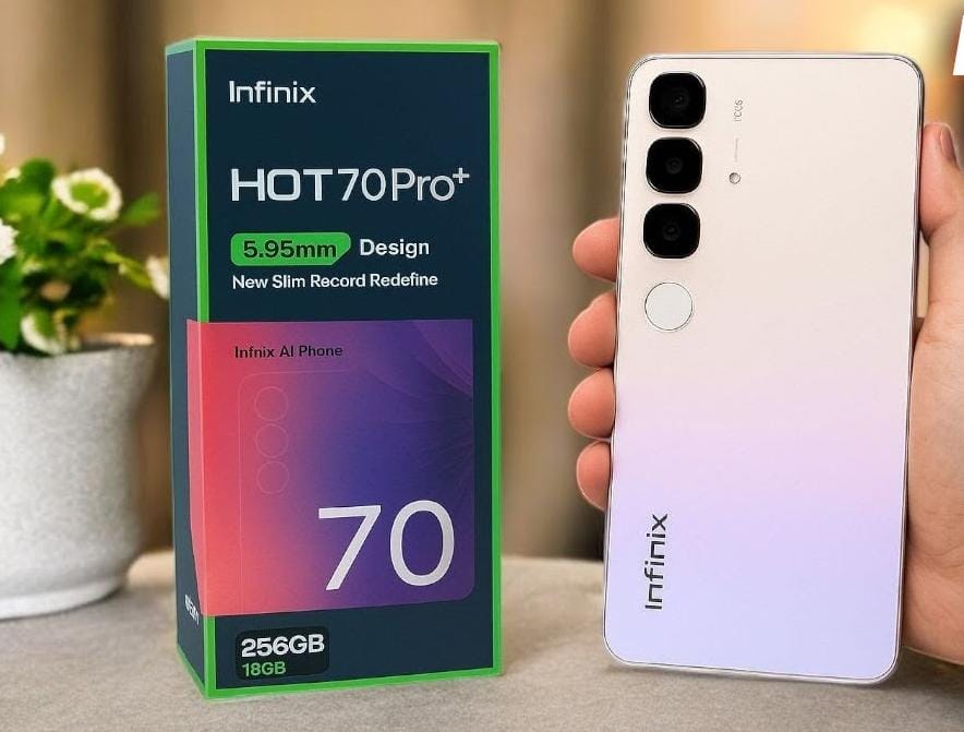 Infinix Hot 70 Pro+ 5G, Hadir dengan Baterai Besar 7000mAh dan Spesifikasi Gahar 