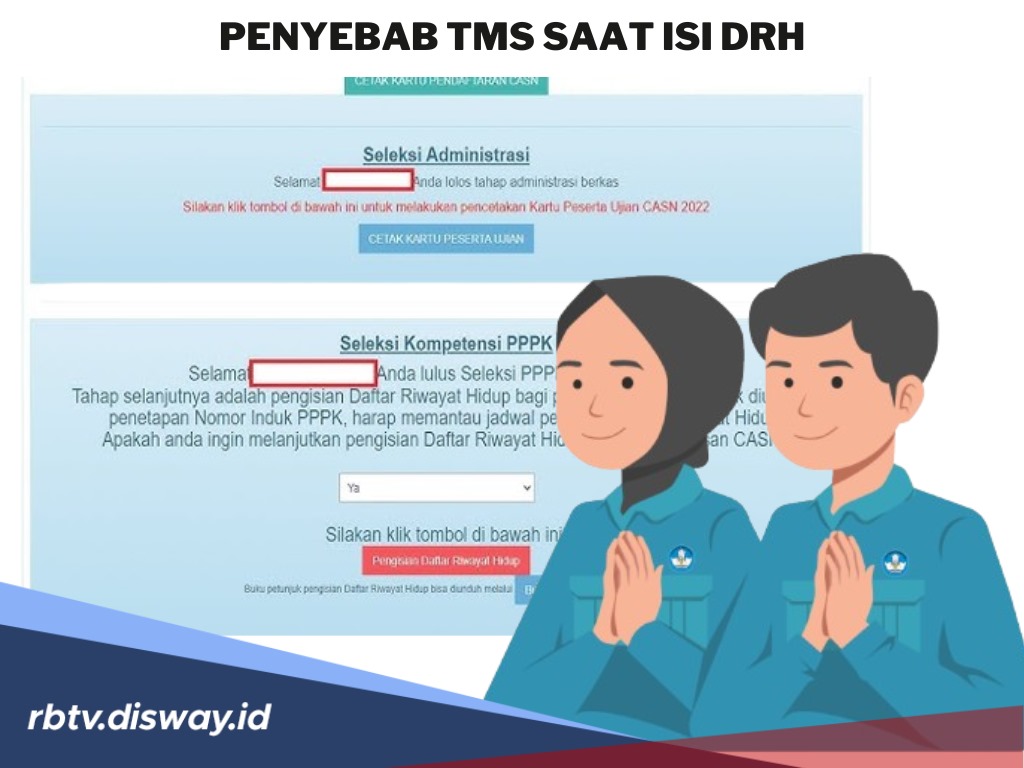 Jangan Lalai, Ini 2 Penyebab Status TMS saat Peserta Isi DRH