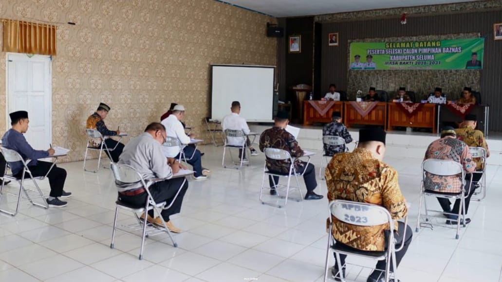 12 Peserta Seleksi Calon Pengurus Baznas Seluma Jalani Tes Tertulis dan Baca Quran