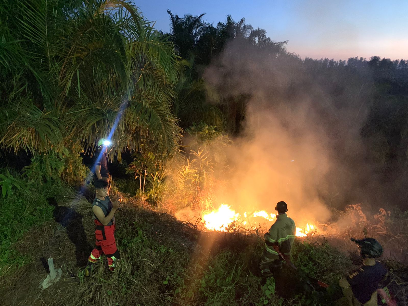 Diduga Sengaja Dibakar, Lahan Seluas 1 Hektar di Jalan Citanduy Terbakar