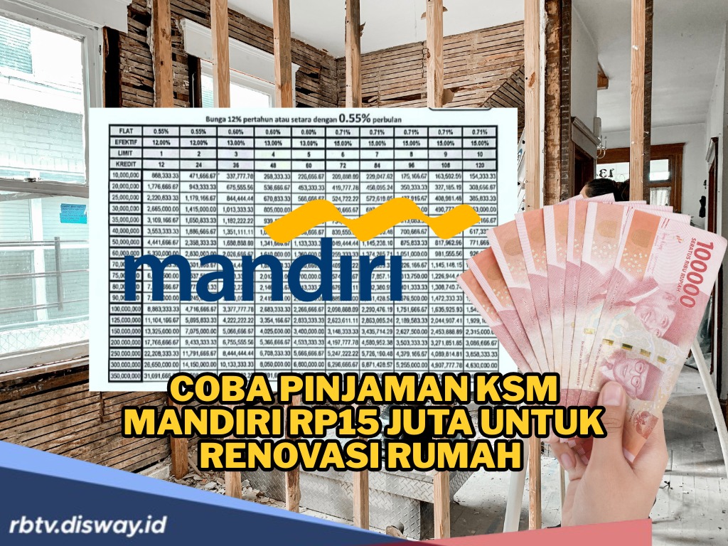 Renovasi Rumah Tanpa Harus Bongkar Tabungan! Coba Pinjaman KSM Mandiri Rp15 Juta, Cicilannya Ringan Banget