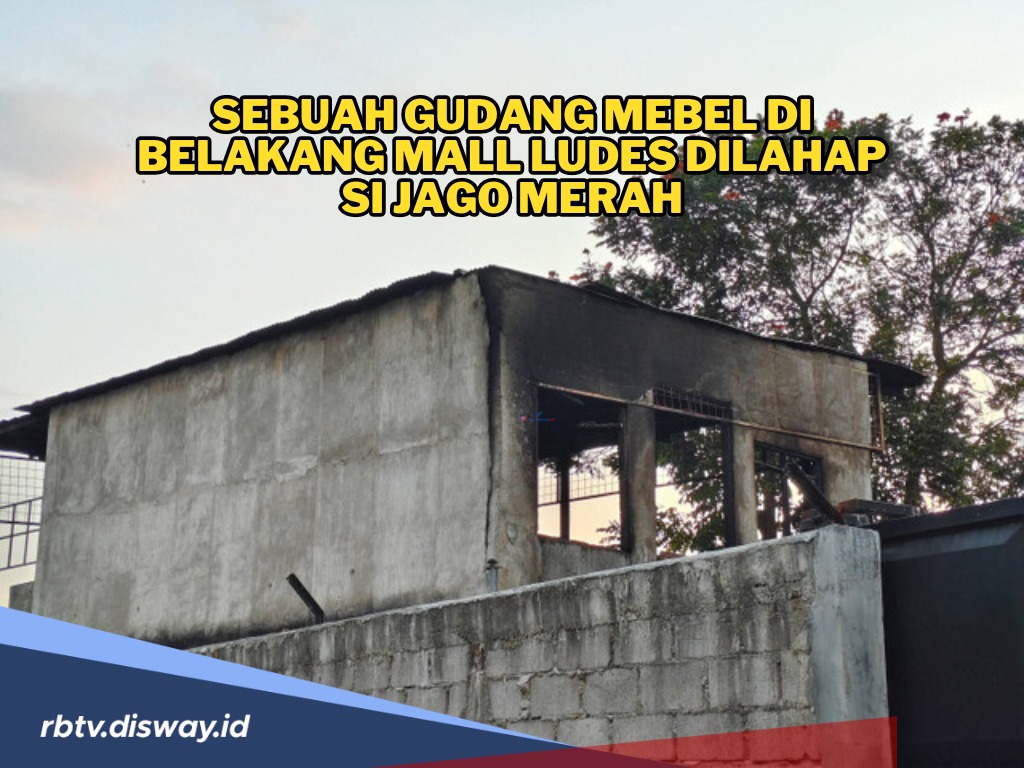 Gudang Meubel Terbakar Saat Pemilik Jemput Anak Sekolah, Diduga Akibat Korsleting Listrik 