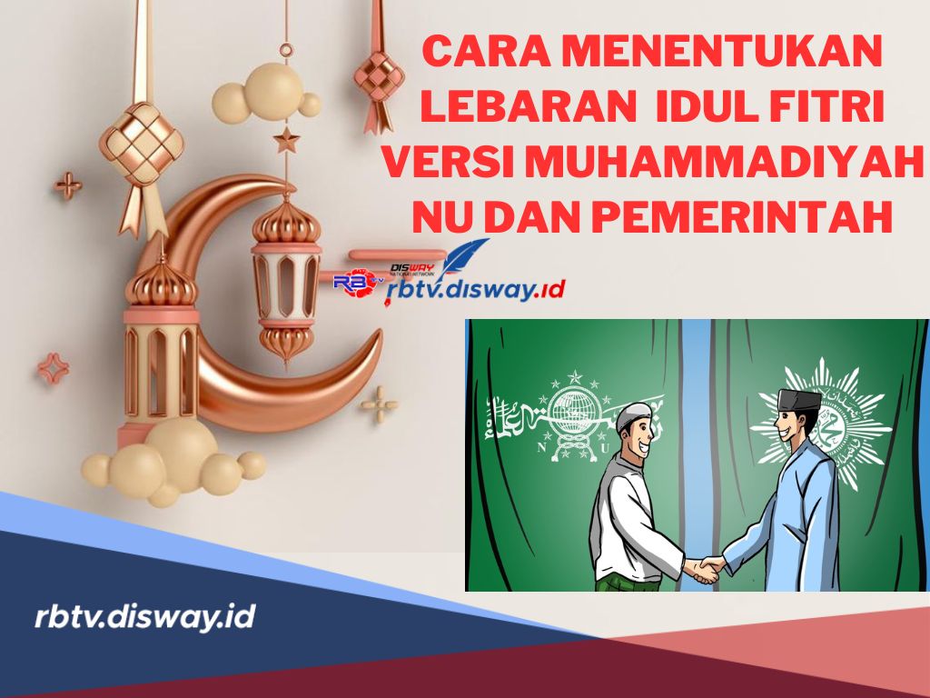 Begini Cara Menentukan Lebaran Idul Fitri Versi Muhammadiya, NU dan Pemerintah