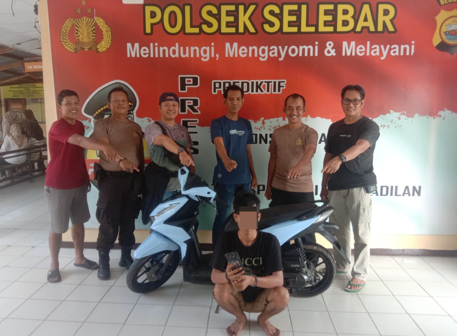 Curi Motor dan HP Tetangga Kamar Kost, Pemuda Kaur Ditangkap di Bengkulu Utara