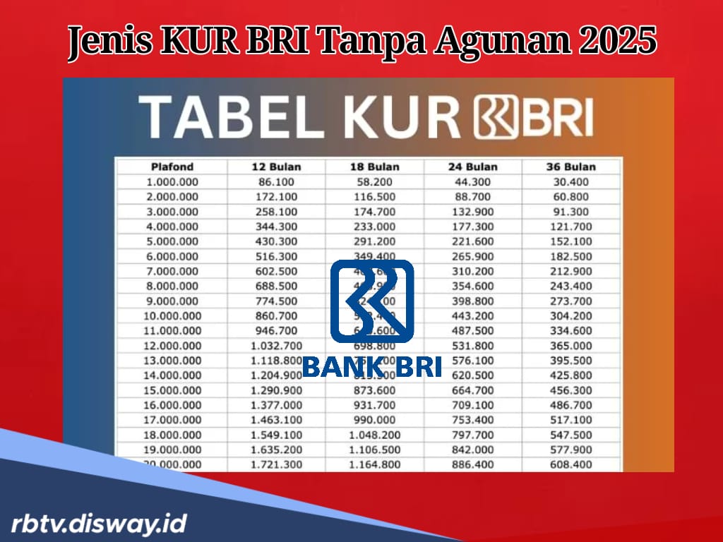 Jangan Bingung, Ini Jenis KUR BRI Tanpa Agunan 2025