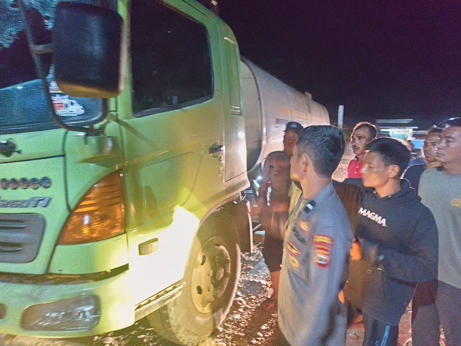 Laka Truk CPO vs Motor Trail di Mukomuko, Sopir Truk Kabur, Begini Kondisi Pengendara Motor
