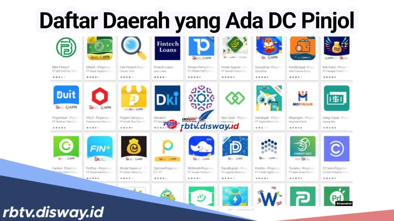 Berdasarkan Aplikasi, Ini Daftar Daerah yang Ada DC Lapangan Pinjol