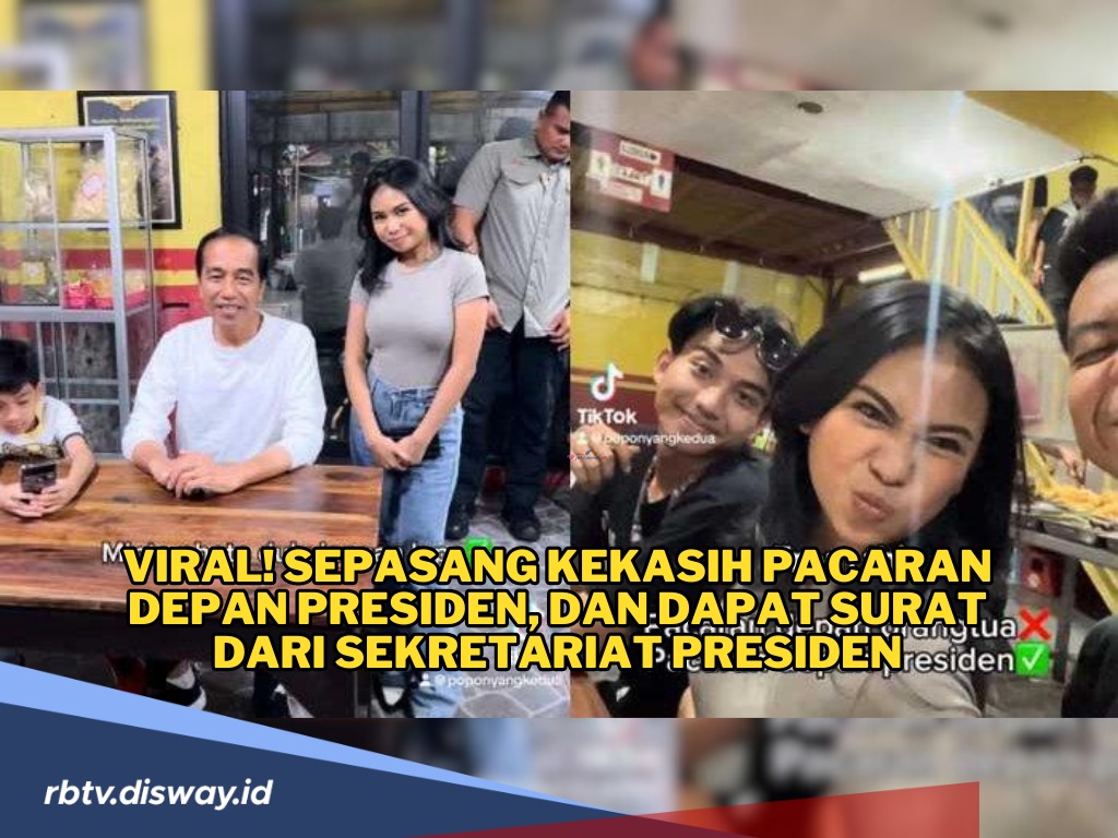 Kisah Sejoli Pacaran di Depan Presiden, Berujung Dapat Surat dari Sekretariat Presiden, Ini Isinya