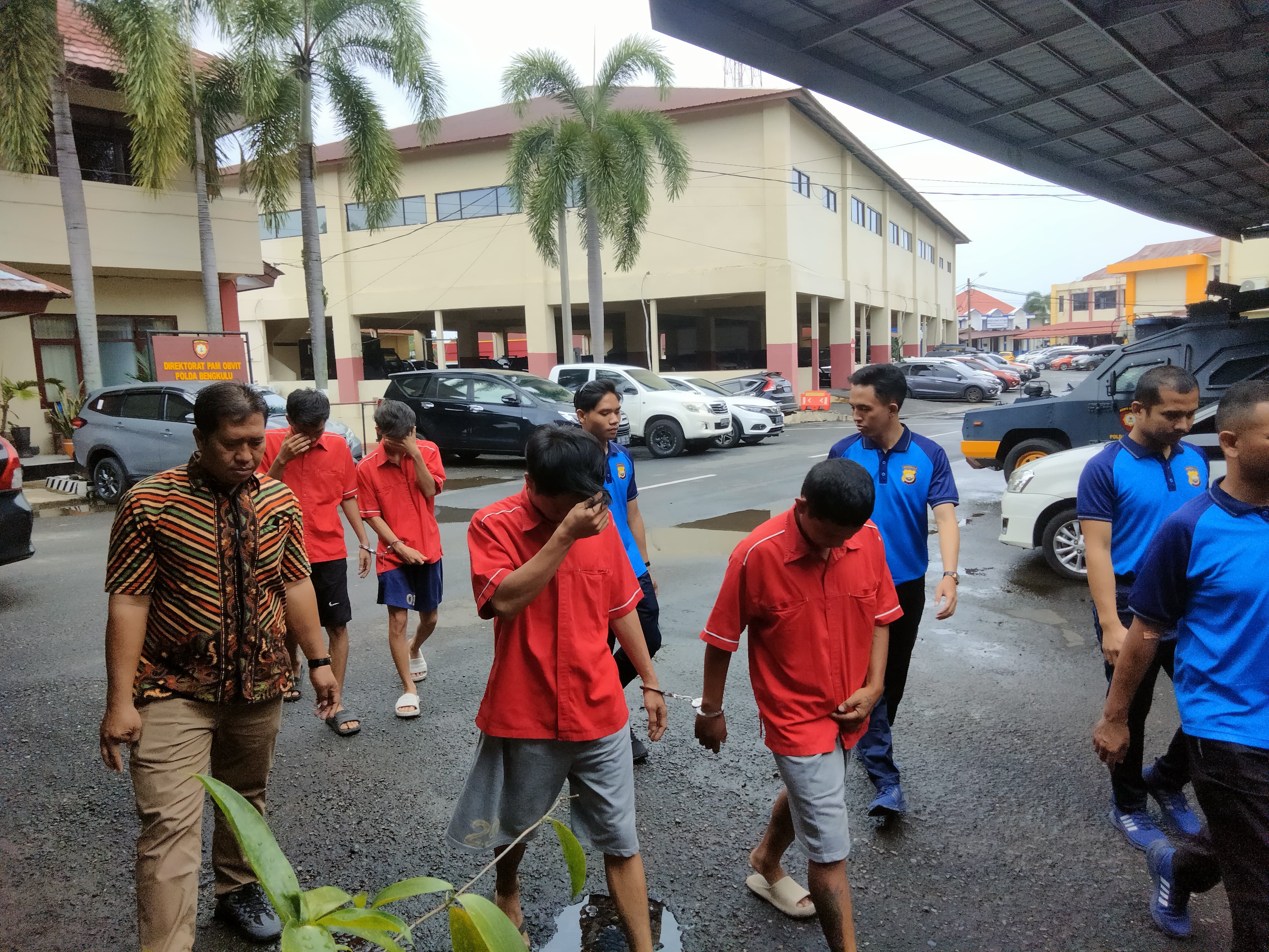 Polda Bengkulu Amankan 4 Pelaku Peredaran Narkotika, Pengakuannya Baru Empat Bulan Beraksi