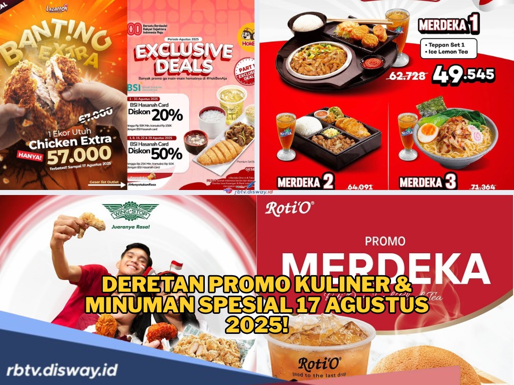 Ada Promo Makanan dan Minuman Agustus 2025, Dijamin Bikin Hemat!