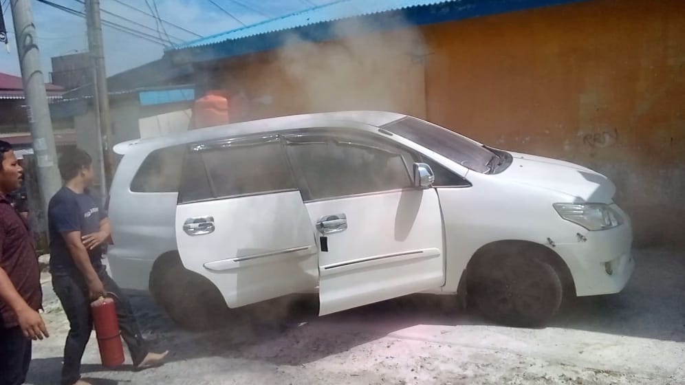 Mobil Innova Terbakar, Rakor Bawaslu Dengan Kejari Seluma Bubar 