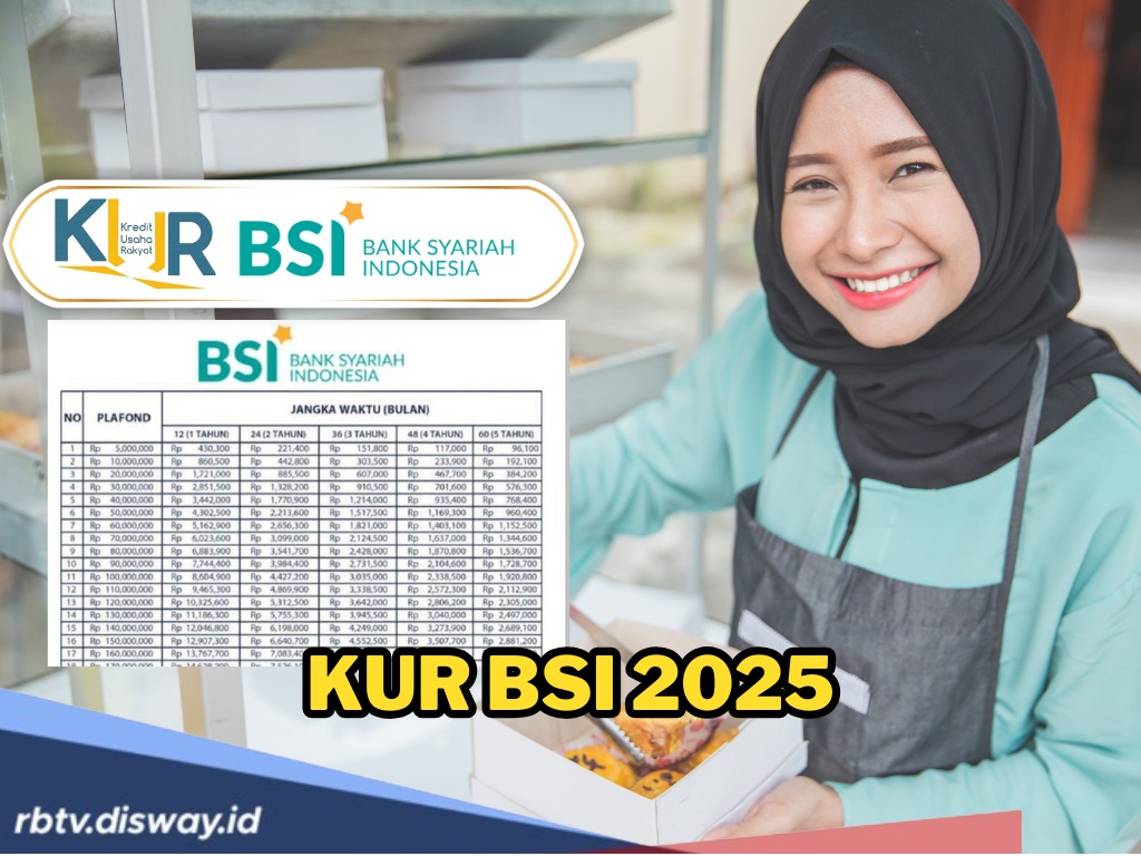 Pinjaman Bank Tanpa Dosa KUR BSI Hari Ini, Pinjam Rp 50 Juta Bisa Bayar Sampai 60 Kali    