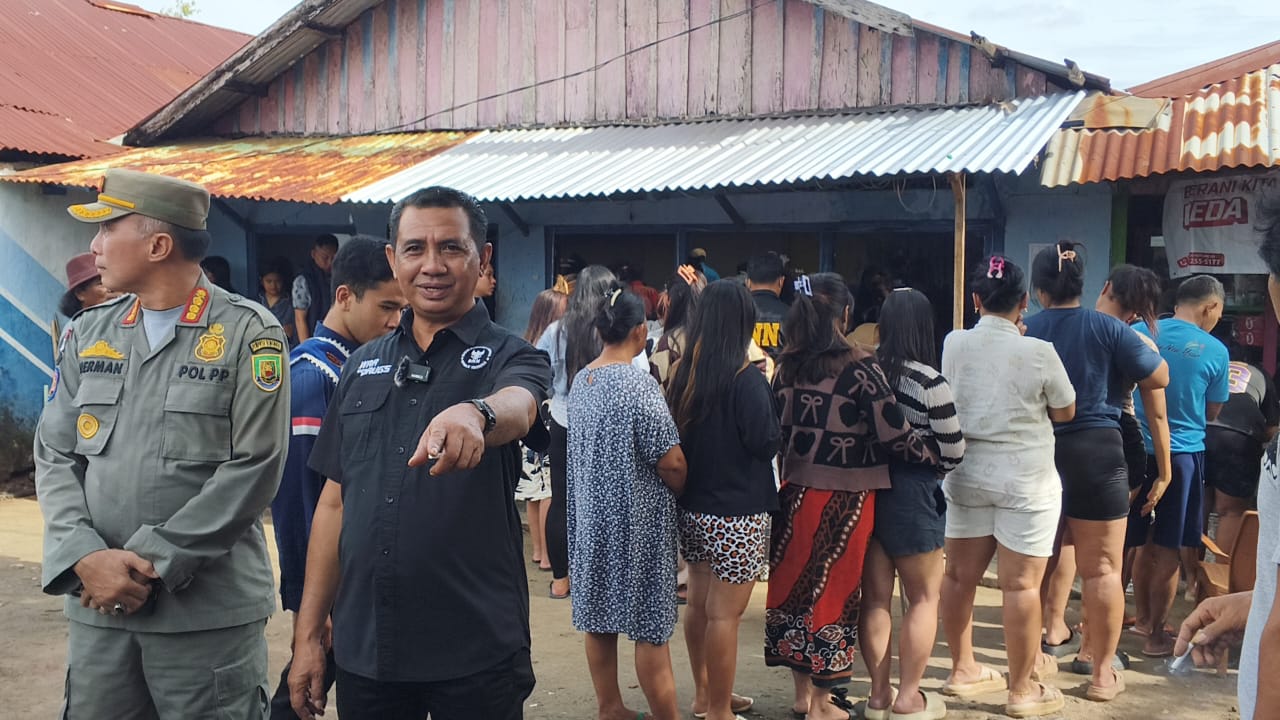 Tim Gabungan Gerebek Eks Kampung Lokalisasi Pulau Baai Bengkulu