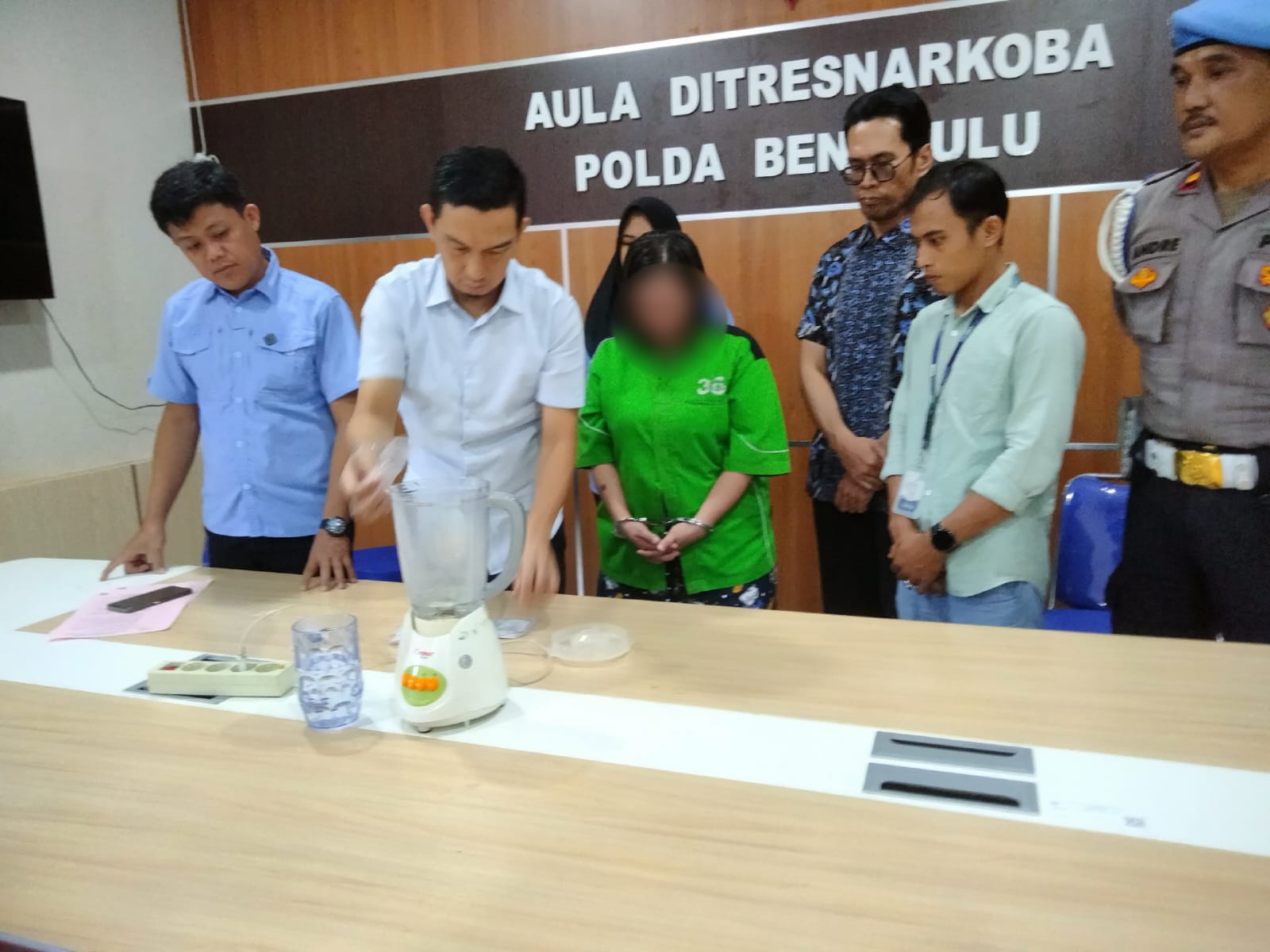 Dimusnahkan, Subdit 1 Direktorat Narkoba Polda Bengkulu Blender 3,82 Gram BB Narkotika Jenis Sabu