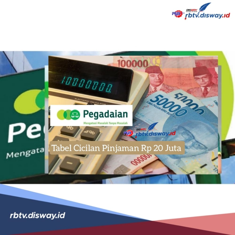 Tabel Cicilan Pegadaian Pinjaman Rp 20 Juta hanya Rp 1 Jutaan, Syaratnya Punya STNK Motor