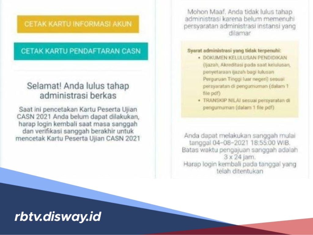 Cara Melakukan Sanggah Hasil  Seleksi Administrasi PPPK 2024, Khusus yang Dinyatakan TMS