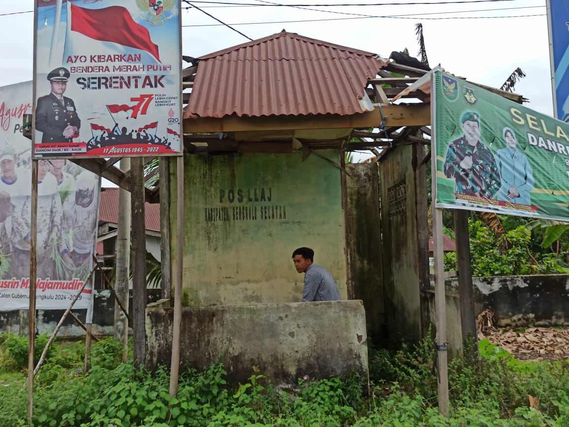 Nyaris Ambruk, Pos LLAJ Kurawan Tidak Terdaftar Sebagai Aset Pemkab Bengkulu Selatan